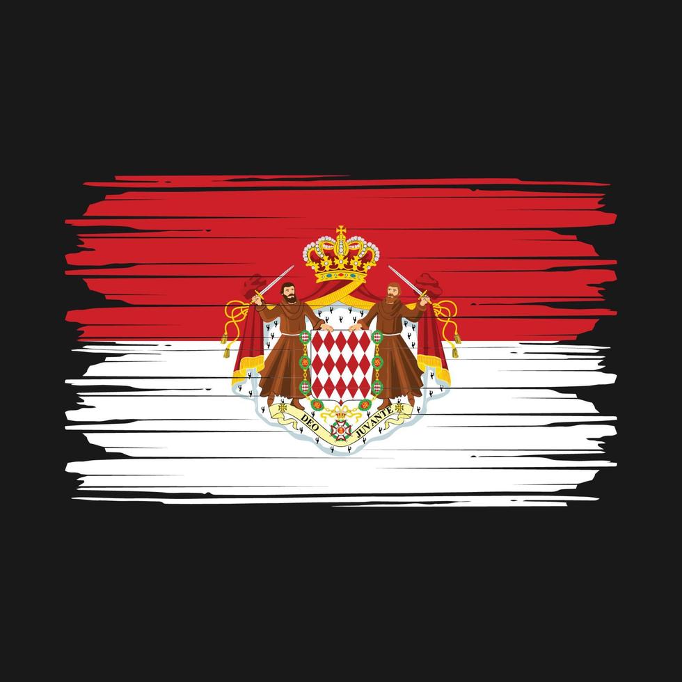 monaco flagga vektor