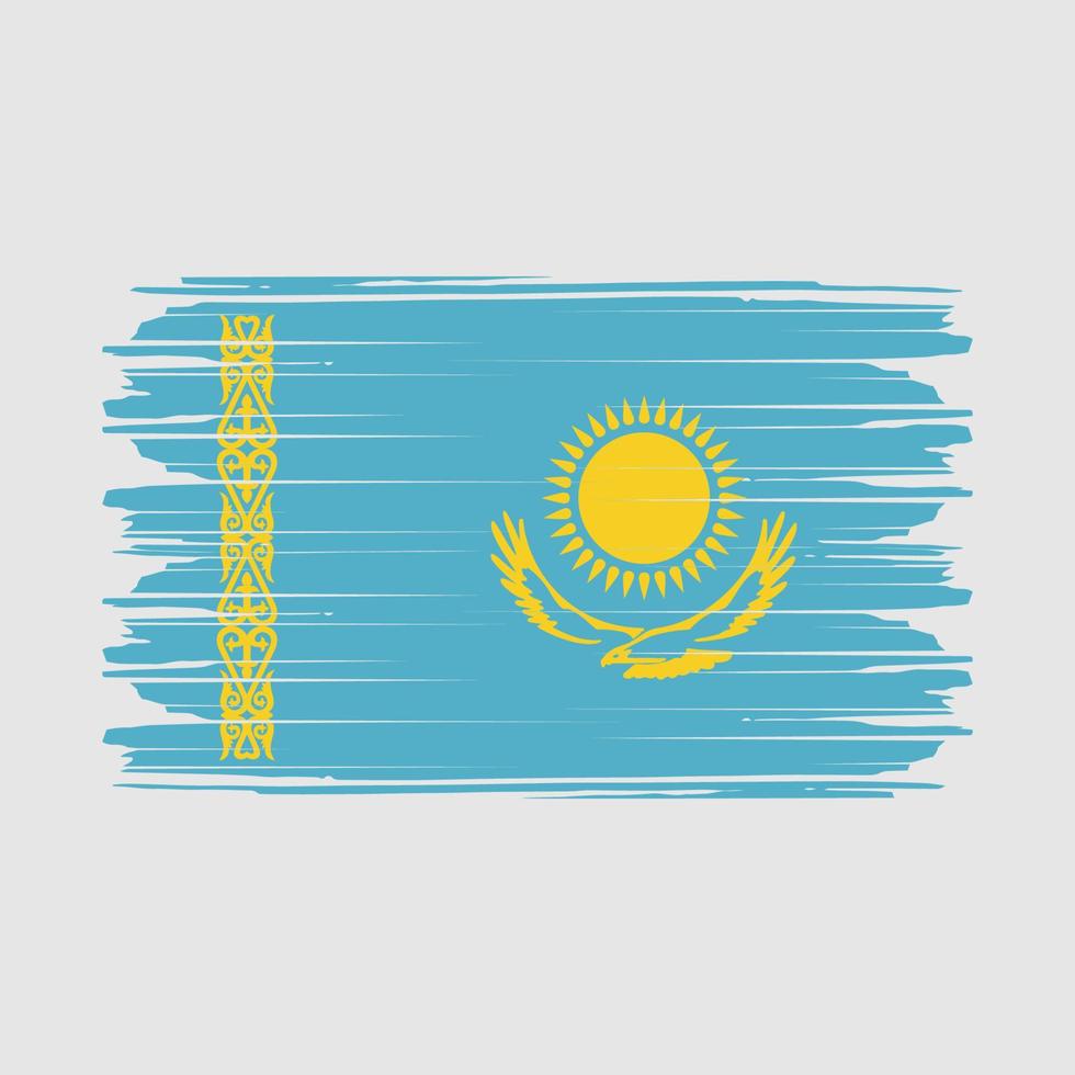 kazakstan flagga vektor