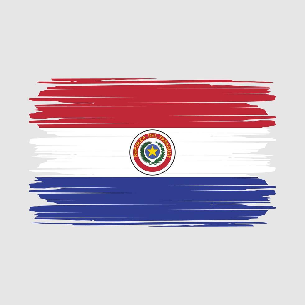 paraguay flagga vektor