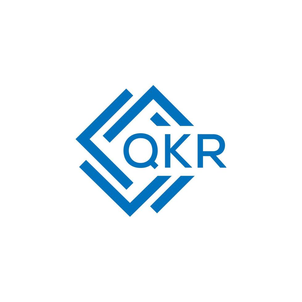 qkr Brief Logo Design auf Weiß Hintergrund. qkr kreativ Kreis Brief Logo Konzept. qkr Brief Design. vektor