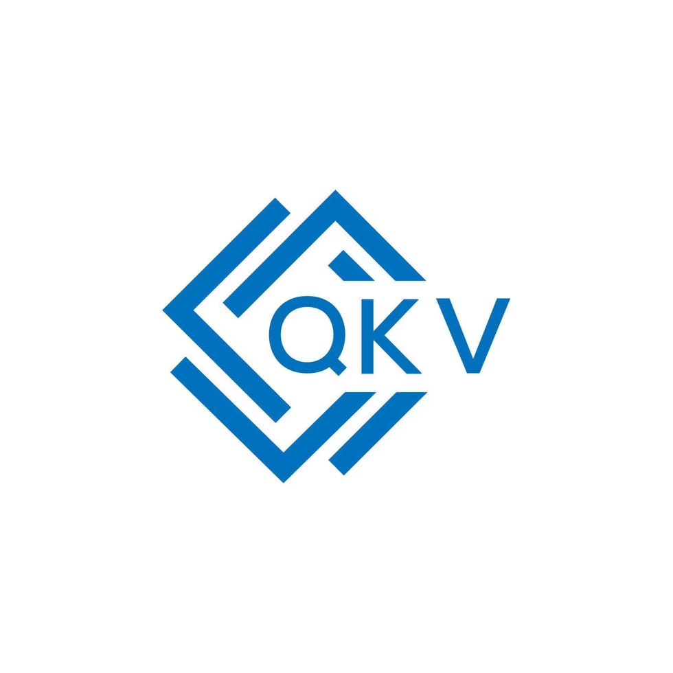 qkv brev logotyp design på vit bakgrund. qkv kreativ cirkel brev logotyp begrepp. qkv brev design. vektor