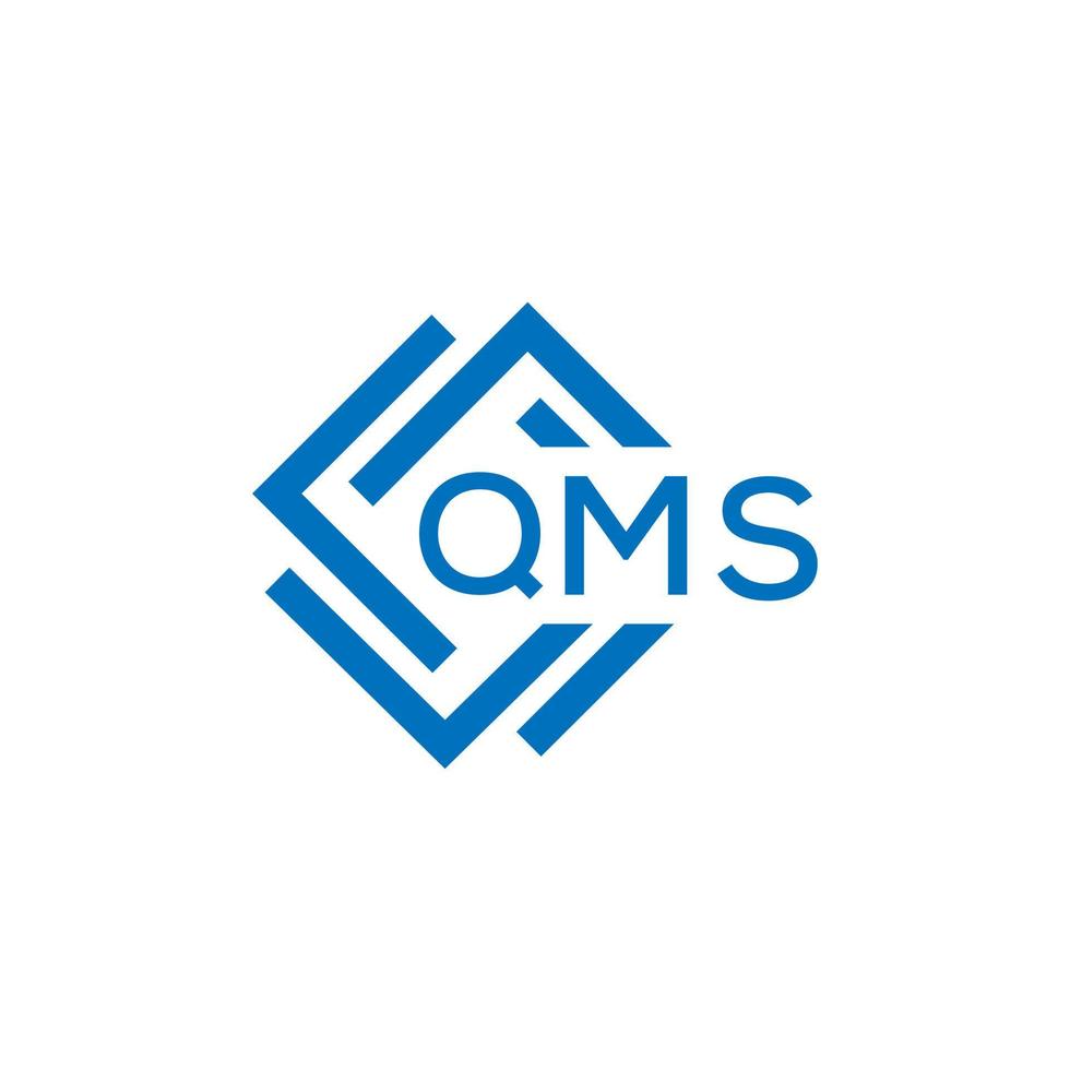 qms brev logotyp design på vit bakgrund. qms kreativ cirkel brev logotyp begrepp. qms brev design. vektor