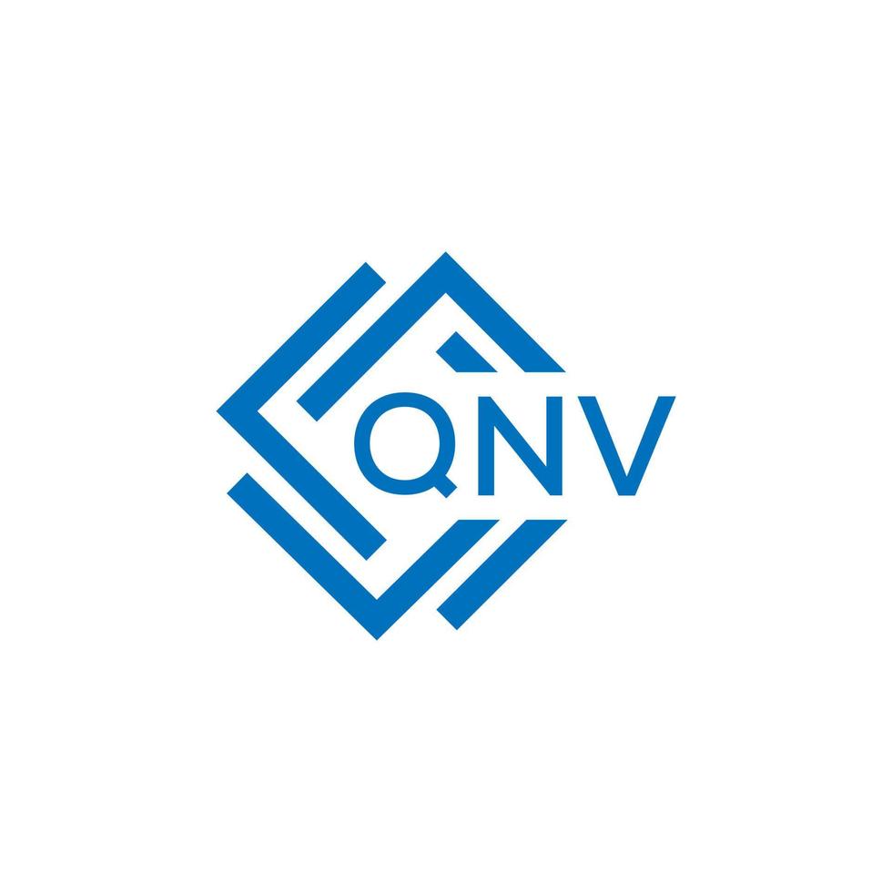 qnv brev logotyp design på vit bakgrund. qnv kreativ cirkel brev logotyp begrepp. qnv brev design. vektor