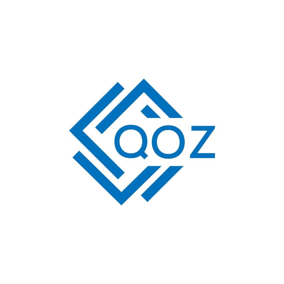 qoz brev logotyp design på vit bakgrund. qoz kreativ cirkel brev logotyp begrepp. qoz brev design. vektor