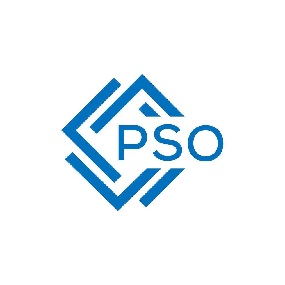 pso Brief Logo Design auf Weiß Hintergrund. pso kreativ Kreis Brief Logo Konzept. pso Brief Design. vektor