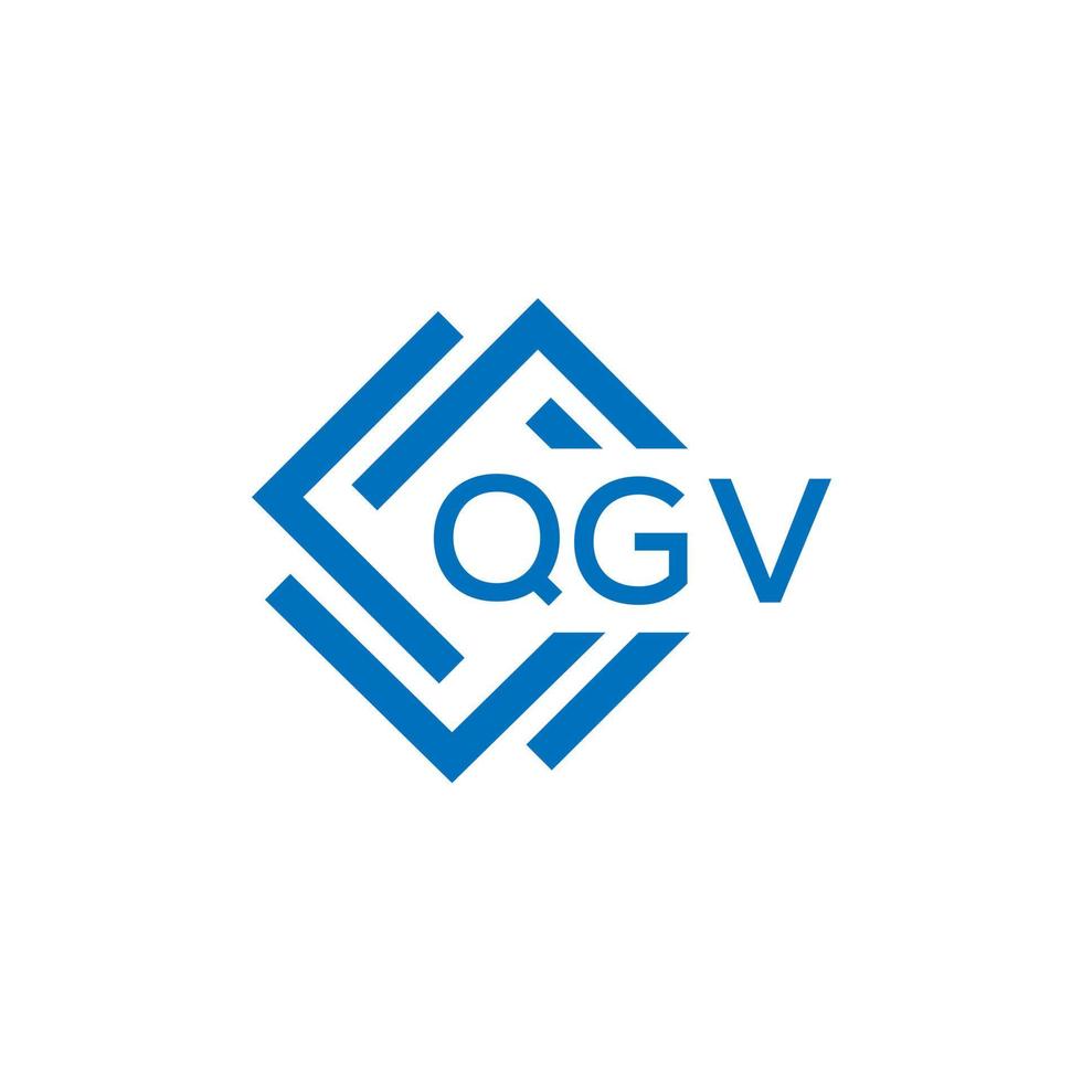 qgv kreativ Kreis Brief Logo Konzept. qgv Brief design.qgv Brief Logo Design auf Weiß Hintergrund. qgv kreativ Kreis Brief Logo Konzept. qgv Brief Design. vektor