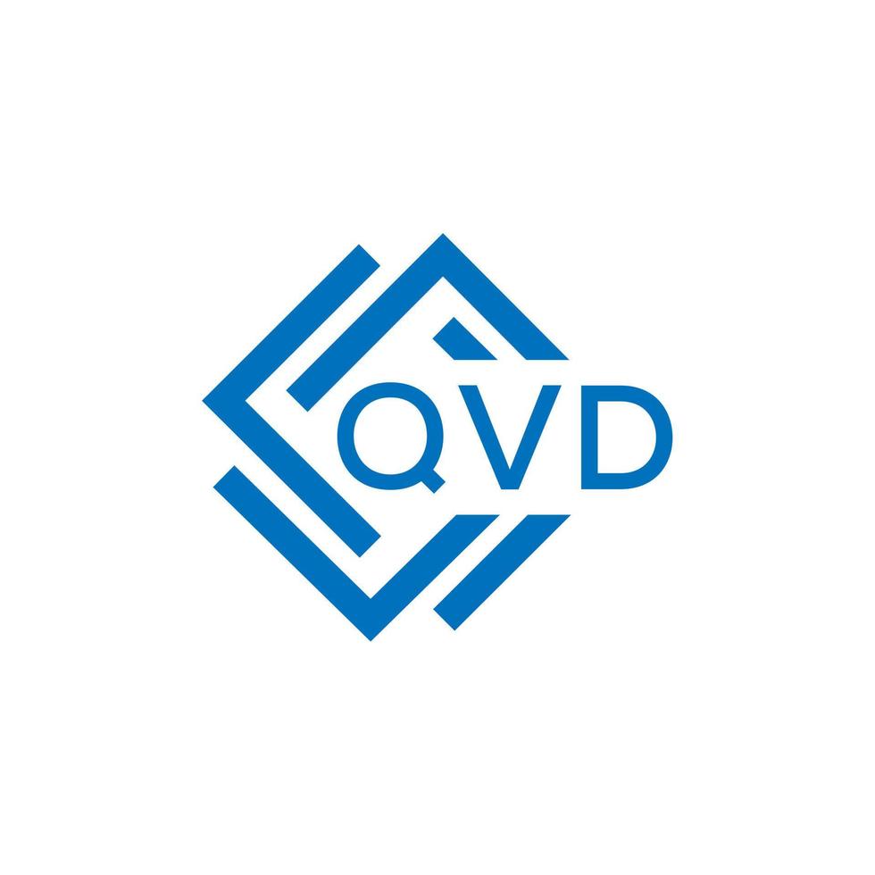 qvd brev logotyp design på vit bakgrund. qvd kreativ cirkel brev logotyp begrepp. qvd brev design. vektor