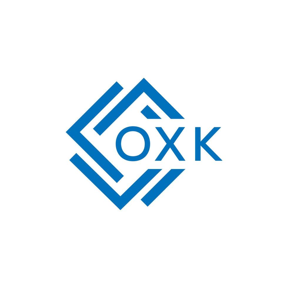 oxk brev design.oxk brev logotyp design på vit bakgrund. oxk kreativ cirkel brev logotyp begrepp. oxk brev design. vektor