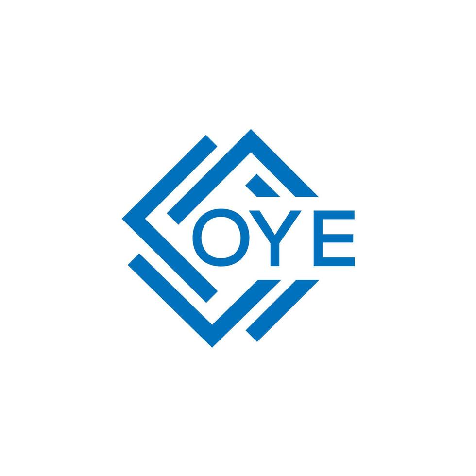 .oye Brief Logo Design auf Weiß Hintergrund. ey kreativ Kreis Brief Logo Konzept. ey Brief Design. vektor