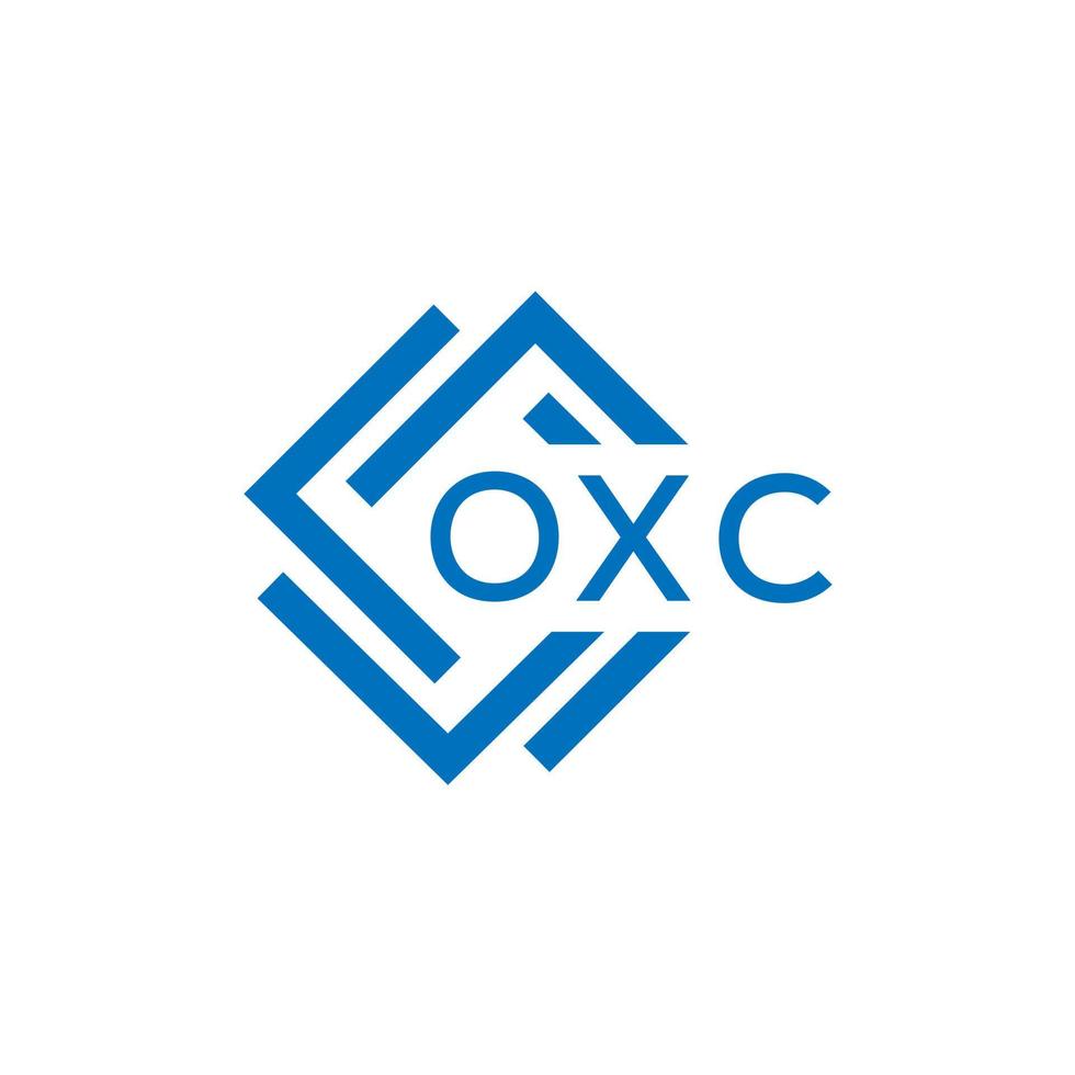 oxc brev logotyp design på vit bakgrund. oxc kreativ cirkel brev logotyp begrepp. oxc brev design. vektor