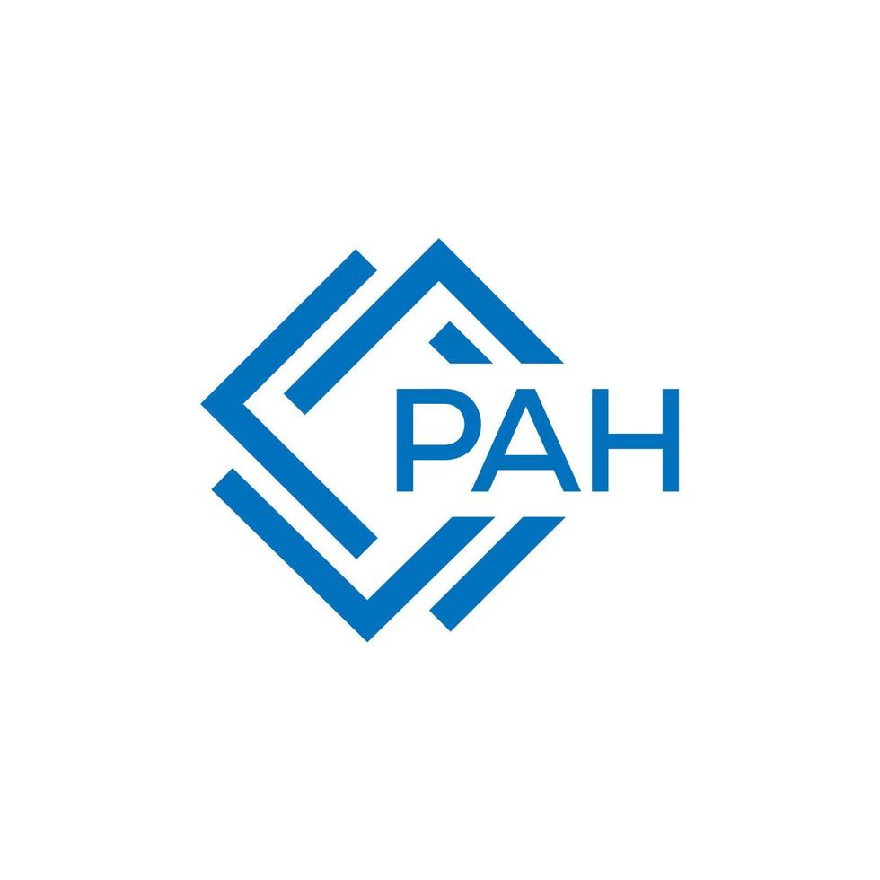 pah brev design.pah brev logotyp design på vit bakgrund. pah kreativ cirkel brev logotyp begrepp. pah brev design. vektor