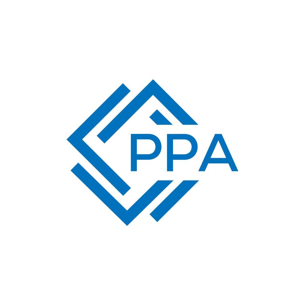 ppa brev logotyp design på vit bakgrund. ppa kreativ cirkel brev logotyp begrepp. ppa brev design. vektor