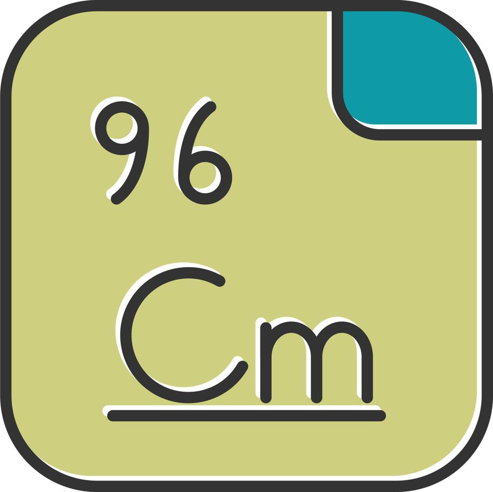 curium vektor ikon