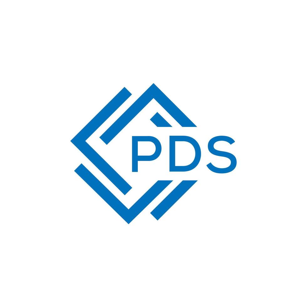 pds Brief Logo Design auf Weiß Hintergrund. pds kreativ Kreis Brief Logo Konzept. pds Brief Design. vektor