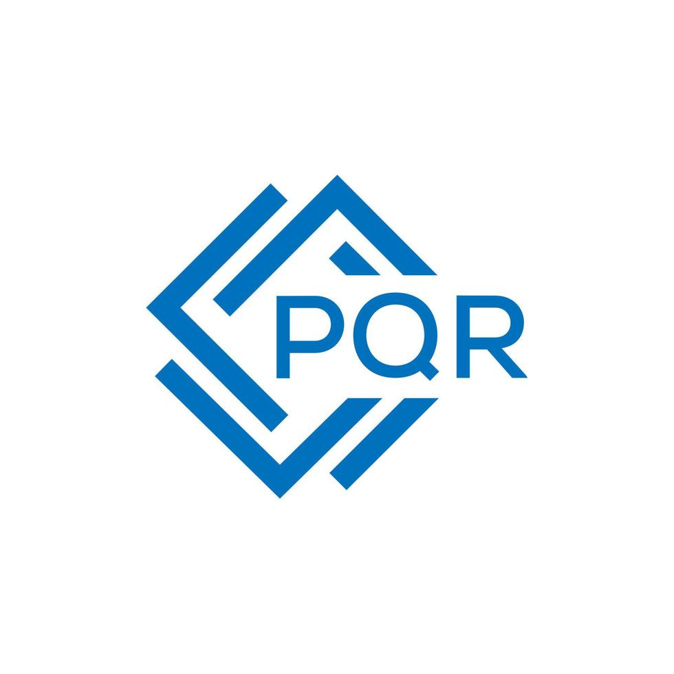 pqr brev logotyp design på vit bakgrund. pqr kreativ cirkel brev logotyp begrepp. pqr brev design. vektor