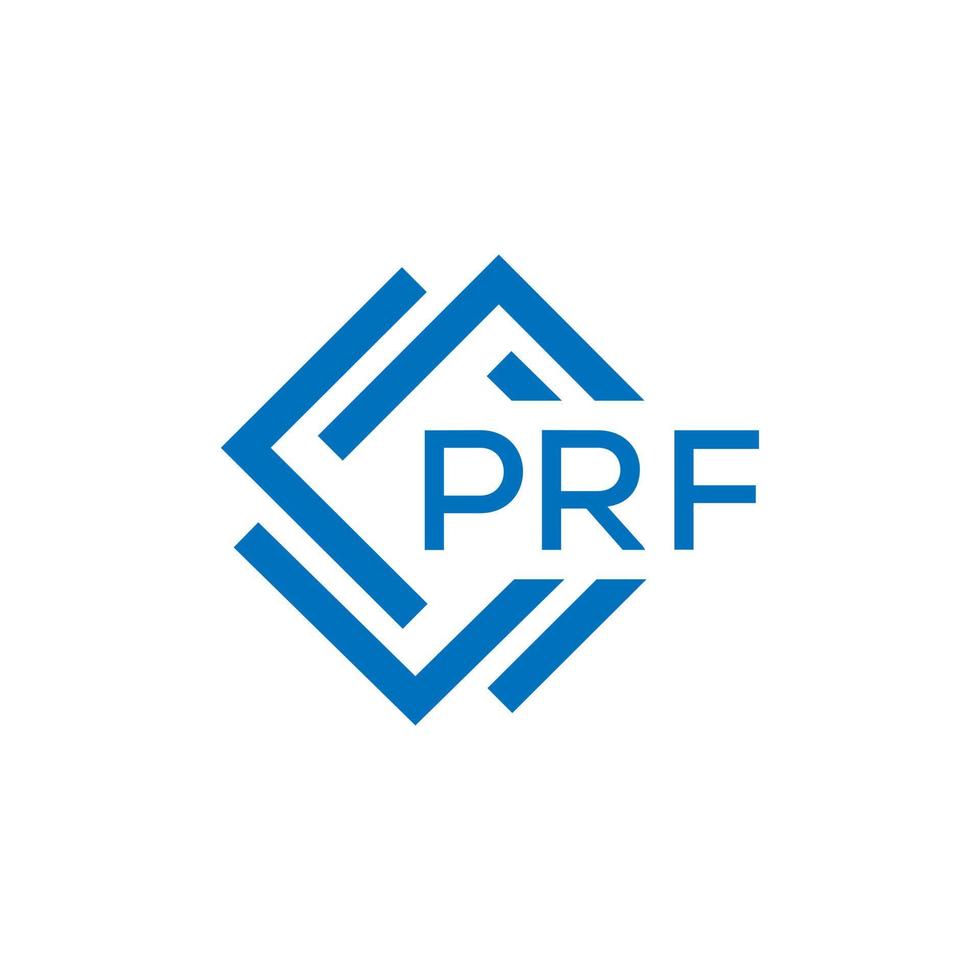 prf brev logotyp design på vit bakgrund. prf kreativ cirkel brev logotyp begrepp. prf brev design. vektor