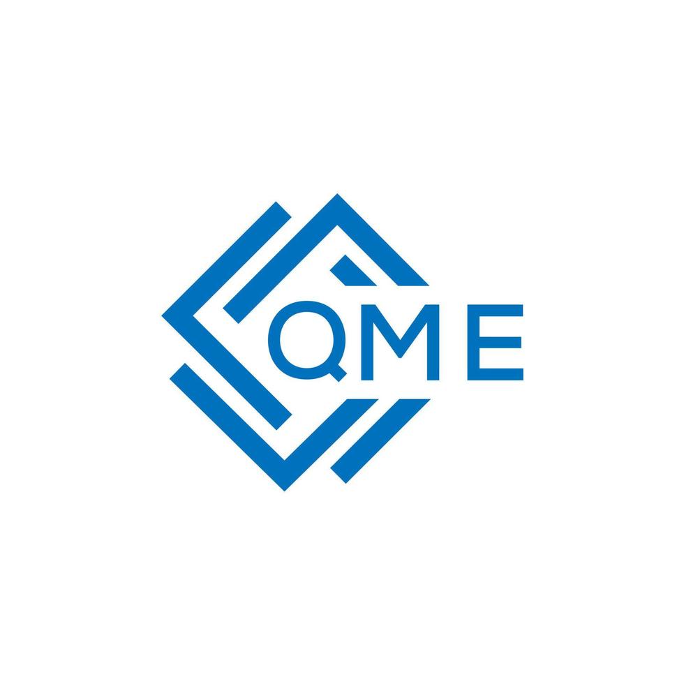 qme Brief Logo Design auf Weiß Hintergrund. qme kreativ Kreis Brief Logo Konzept. qme Brief Design. vektor