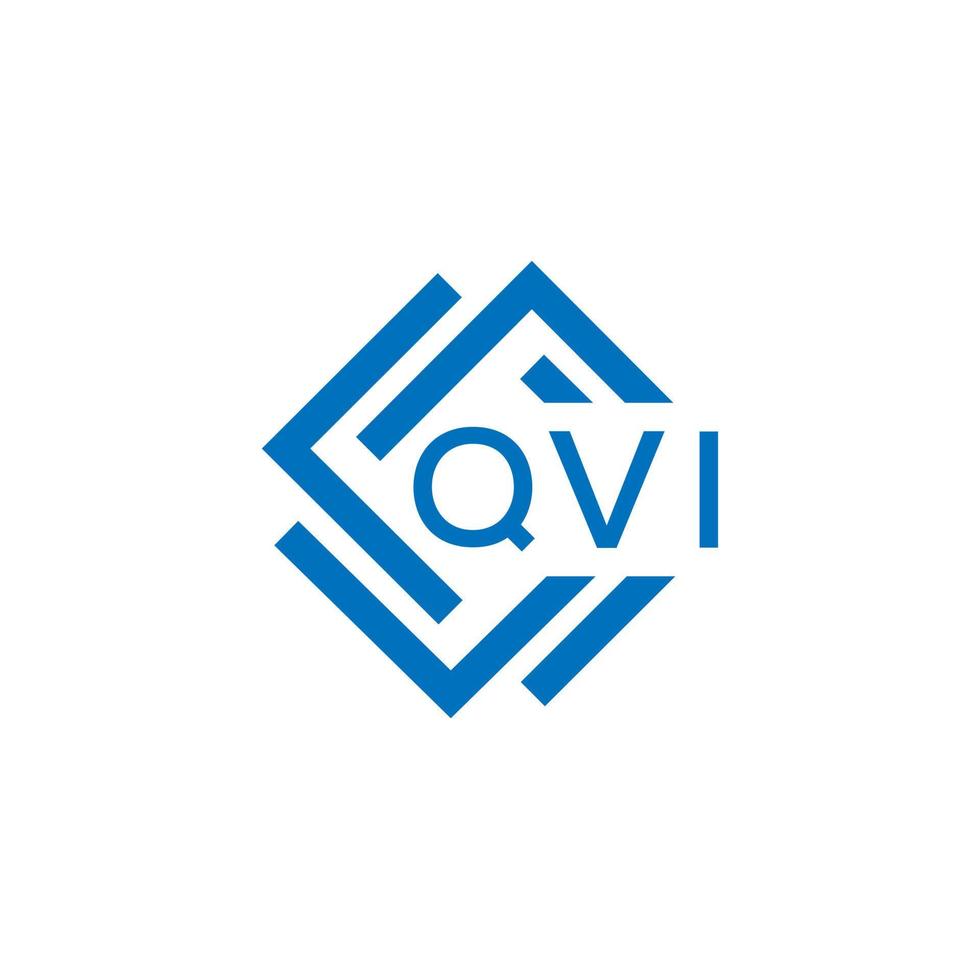 qvi kreativ cirkel brev logotyp begrepp. qvi brev design.qvi brev logotyp design på vit bakgrund. qvi kreativ cirkel brev logotyp begrepp. qvi brev design. vektor