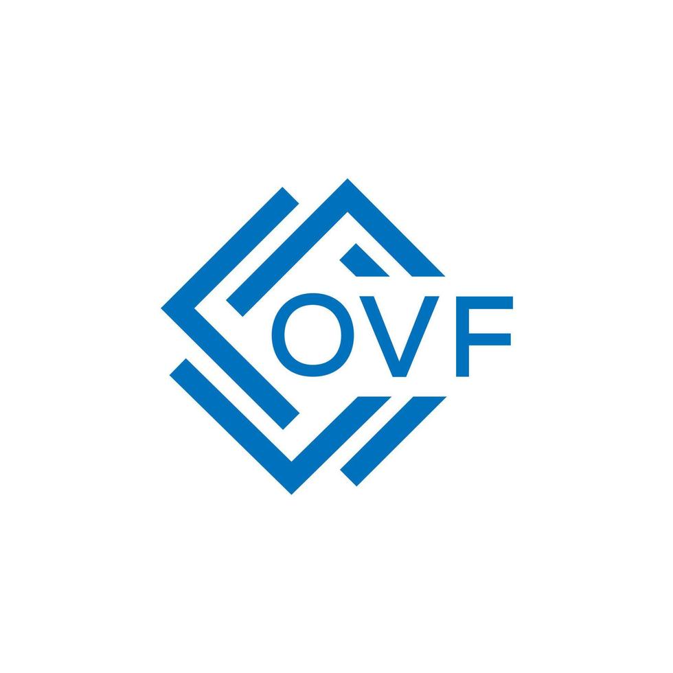 ovf Brief Logo Design auf Weiß Hintergrund. ovf kreativ Kreis Brief Logo Konzept. ovf Brief Design. vektor