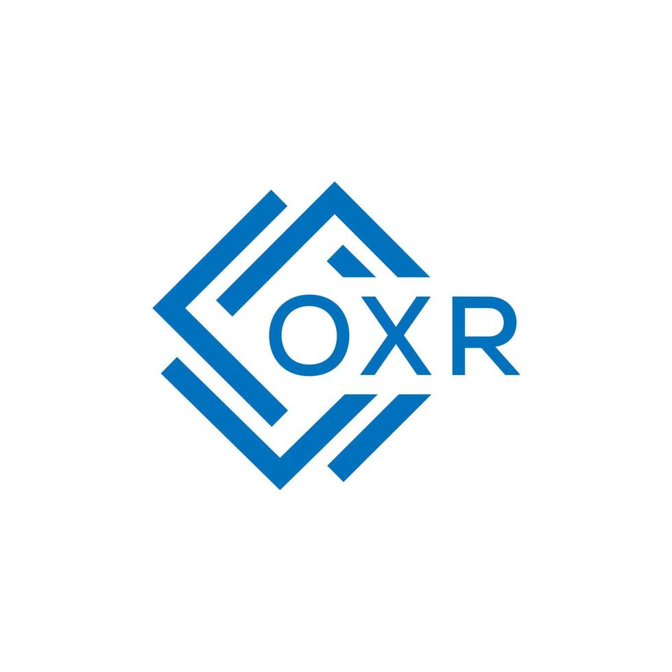oxr Brief Logo Design auf Weiß Hintergrund. oxr kreativ Kreis Brief Logo Konzept. oxr Brief Design. vektor