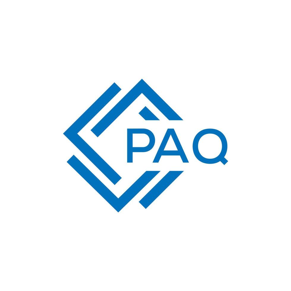 paq Brief Logo Design auf Weiß Hintergrund. paq kreativ Kreis Brief Logo Konzept. paq Brief Design. vektor