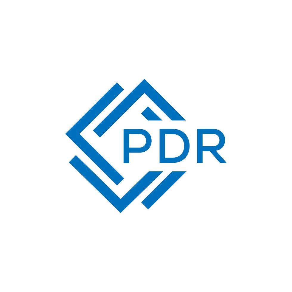 pdr brev logotyp design på vit bakgrund. pdr kreativ cirkel brev logotyp begrepp. pdr brev design. vektor