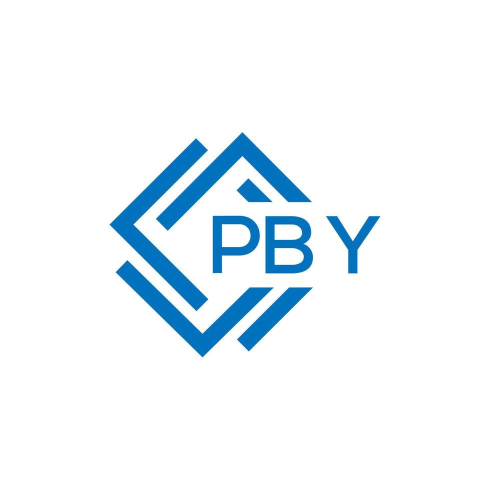 pby brev logotyp design på vit bakgrund. pby kreativ cirkel brev logotyp begrepp. pby brev design. vektor