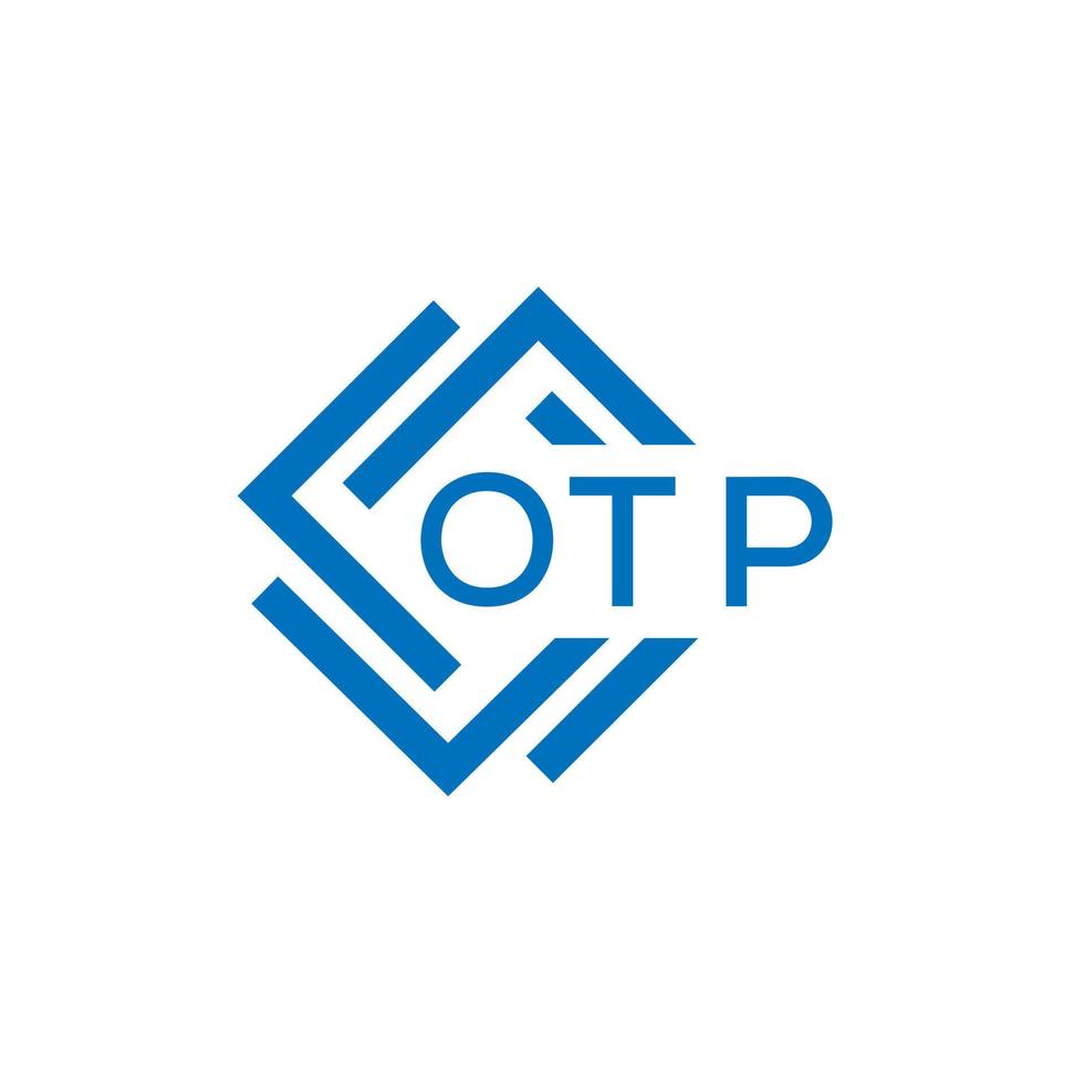 otp brev logotyp design på vit bakgrund. otp kreativ cirkel brev logotyp begrepp. otp brev design. vektor