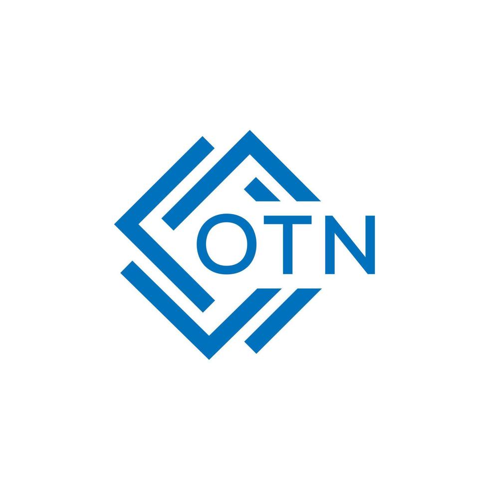 otn brev logotyp design på vit bakgrund. otn kreativ cirkel brev logotyp begrepp. otn brev design. vektor