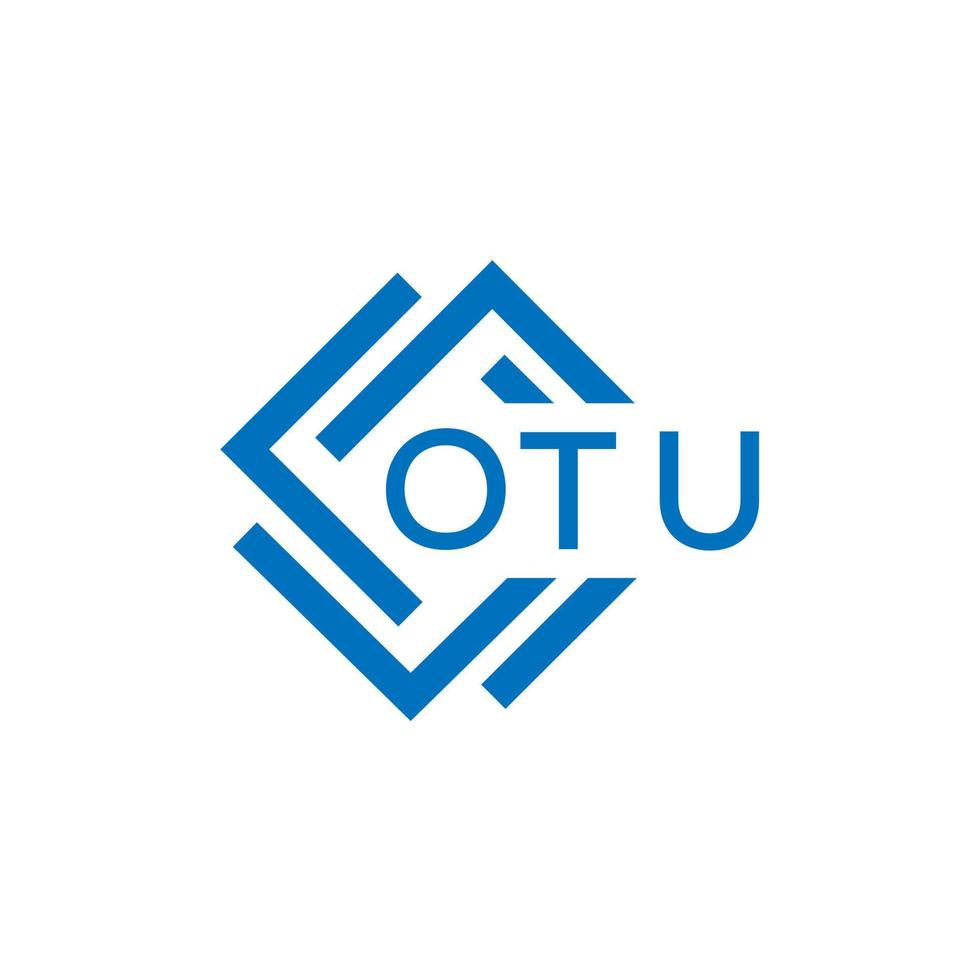 otu brev logotyp design på vit bakgrund. otu kreativ cirkel brev logotyp begrepp. otu brev design. vektor