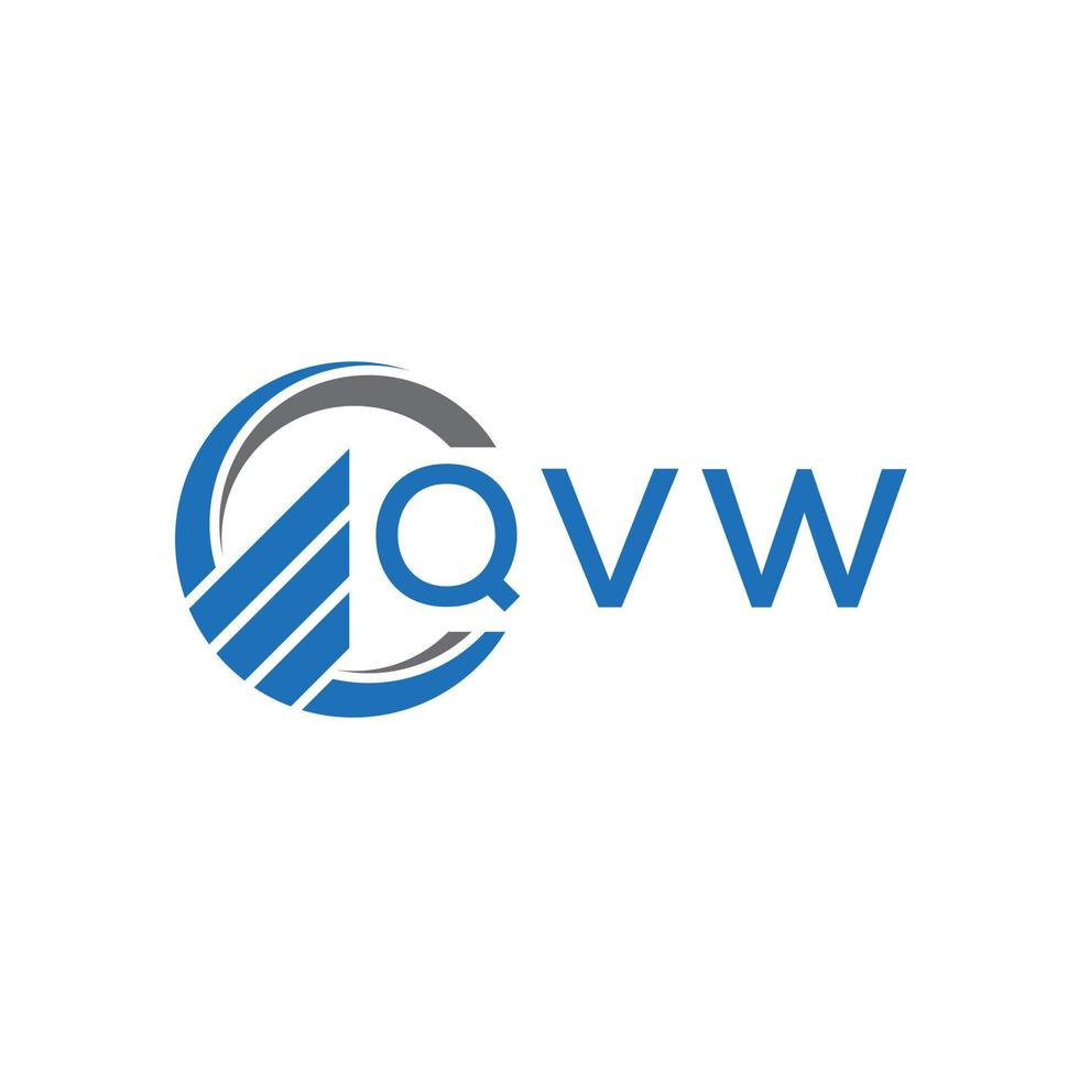qvw abstrakt Technologie Logo Design auf Weiß Hintergrund. qvw kreativ Initialen Brief Logo Konzept. vektor