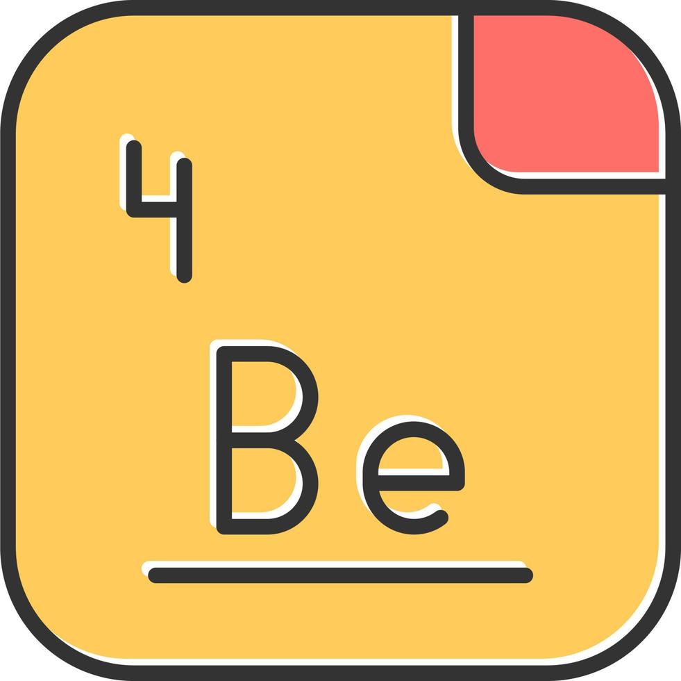 Beryllium Vektor Symbol