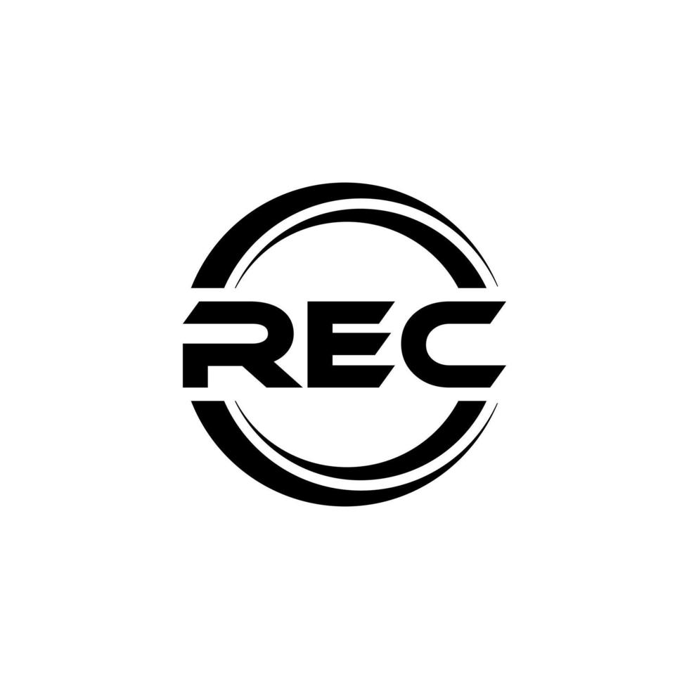Rec-Brief-Logo-Design in Abbildung. Vektorlogo, Kalligrafie-Designs für Logo, Poster, Einladung usw. vektor