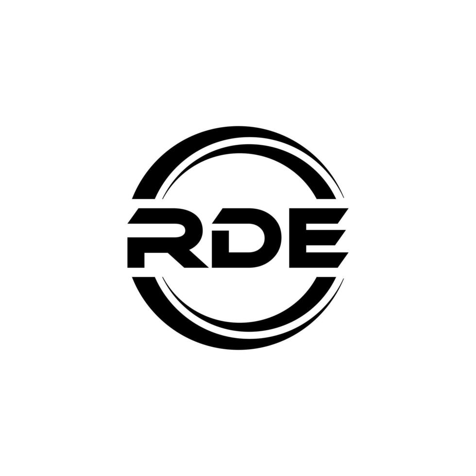 rde brev logotyp design i illustration. vektor logotyp, kalligrafi mönster för logotyp, affisch, inbjudan, etc.