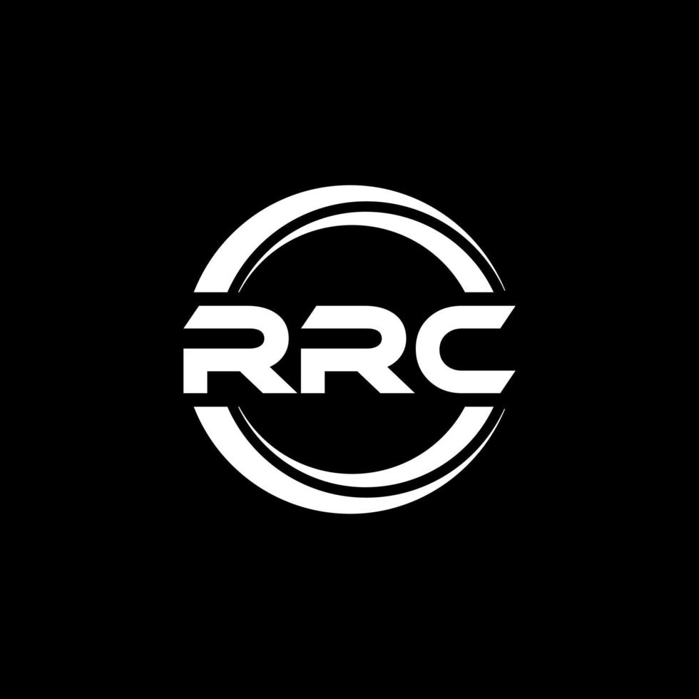 rrc-Buchstaben-Logo-Design in Abbildung. Vektorlogo, Kalligrafie-Designs für Logo, Poster, Einladung usw. vektor