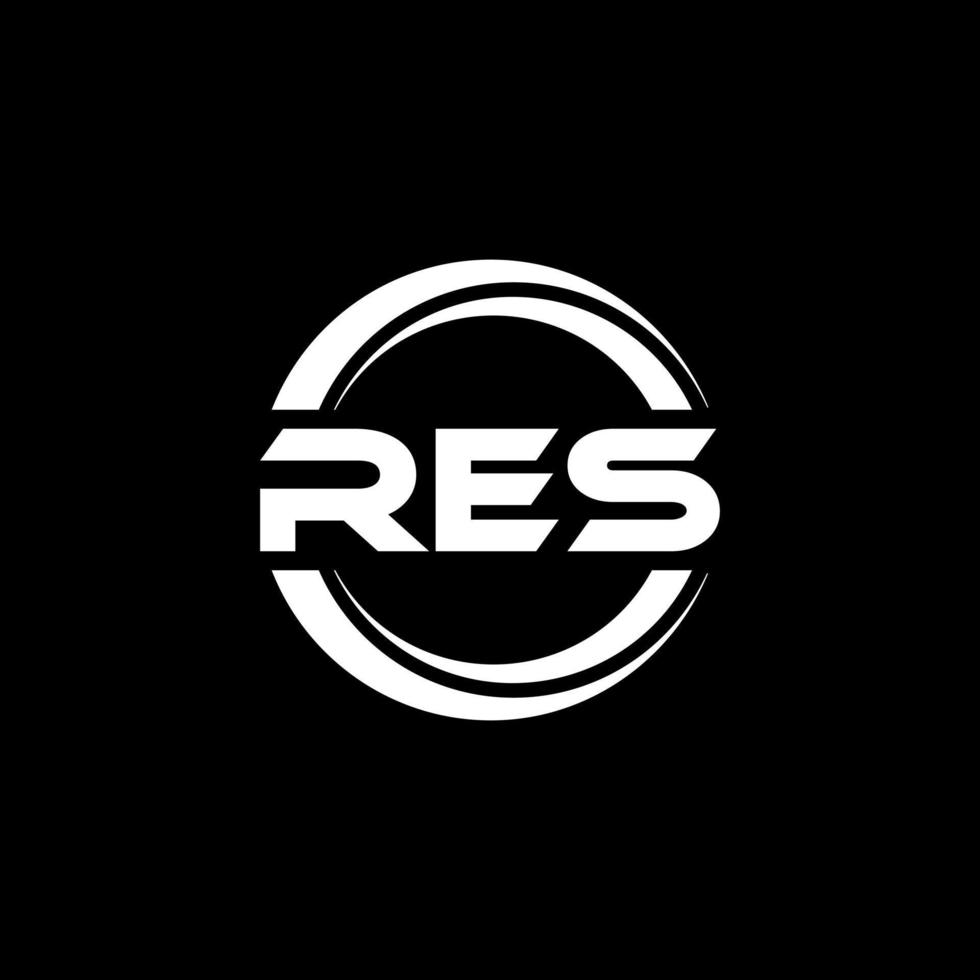 res-Brief-Logo-Design in Abbildung. Vektorlogo, Kalligrafie-Designs für Logo, Poster, Einladung usw. vektor