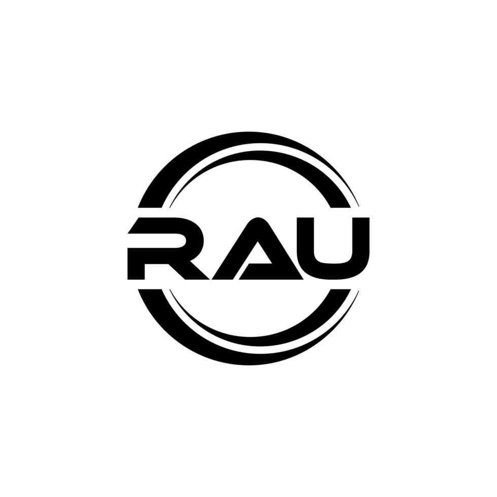 rau Brief Logo Design im Illustration. Vektor Logo, Kalligraphie Designs zum Logo, Poster, Einladung, usw.