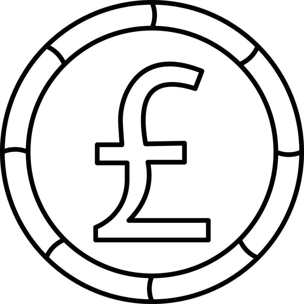 Pfund Sterling welche können leicht bearbeiten oder ändern vektor