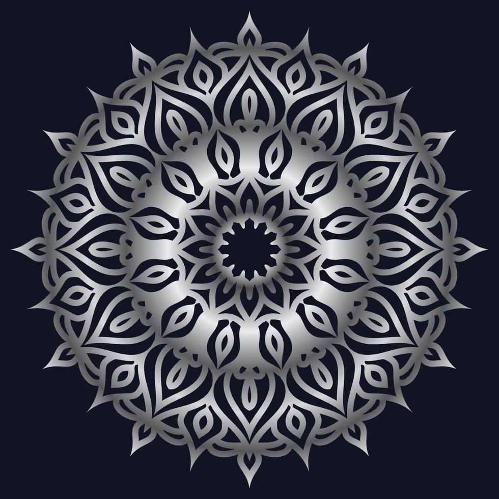 dekorativ element lyx prydnad mönster lutning mandala design vektor