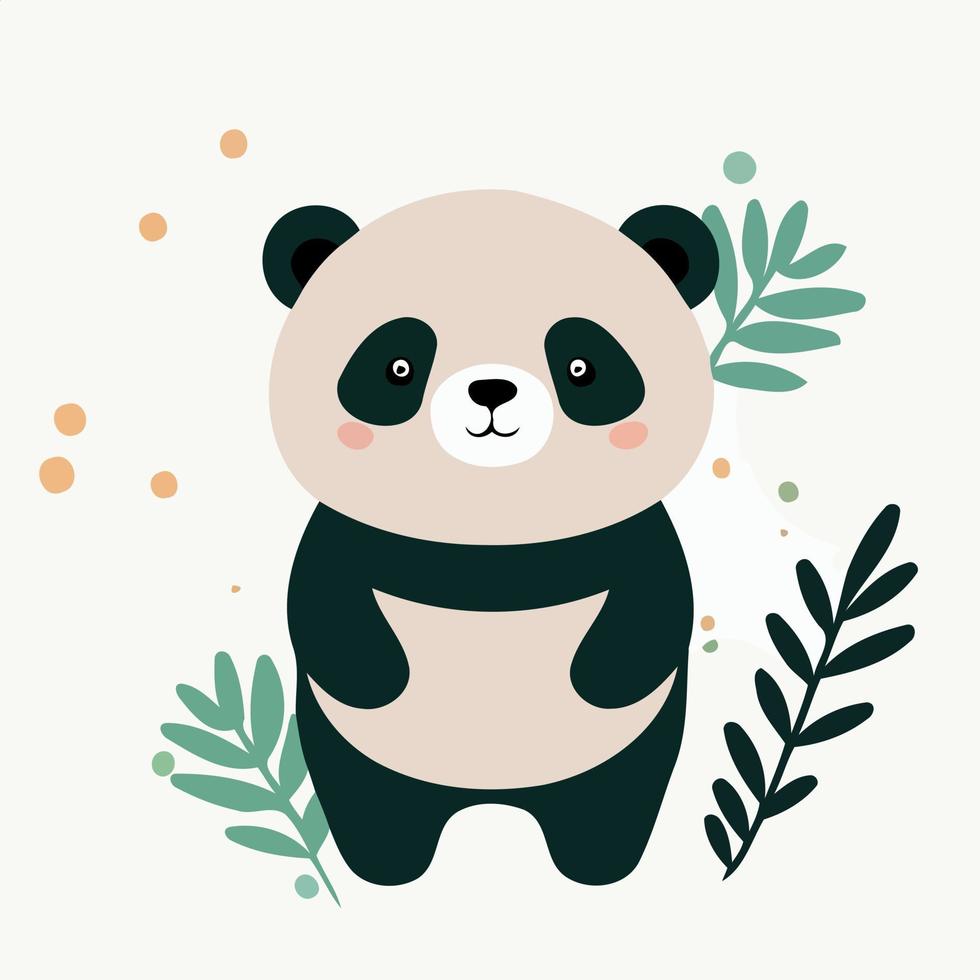 verbreitet Panda Bär Säugetier Tier Körper vektor