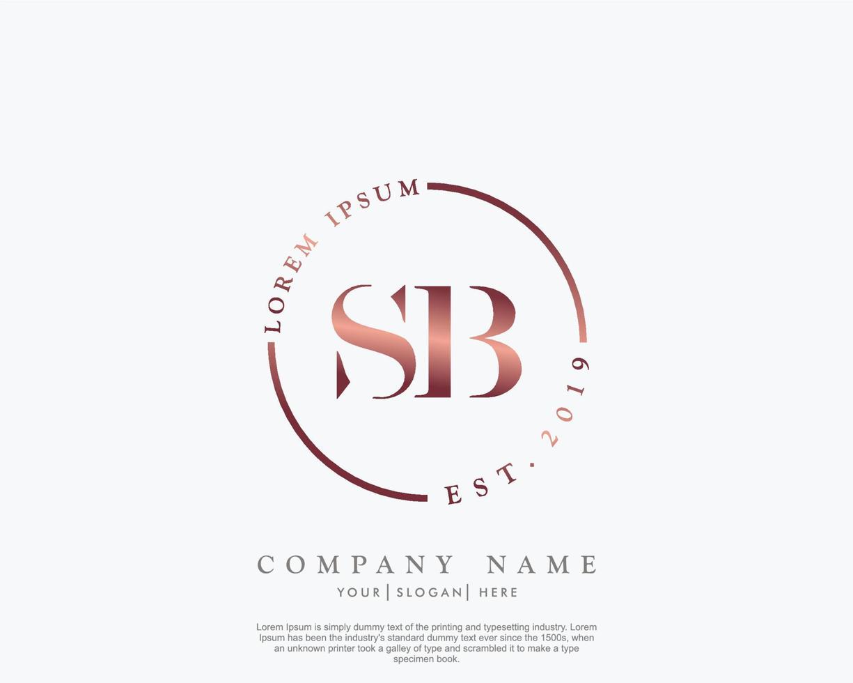 Initiale Brief jdn feminin Logo Schönheit Monogramm und elegant Logo Design, Handschrift Logo von Initiale Unterschrift, Hochzeit, Mode, Blumen- und botanisch mit kreativ Vorlage vektor