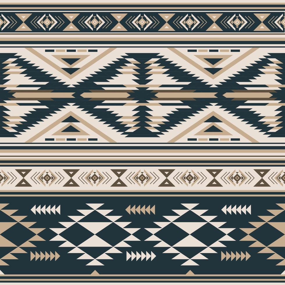 einheimisch amerikanisch indisch Ornament Muster geometrisch ethnisch Textil- Textur Stammes- aztekisch Muster navajo Mexikaner Stoff Meer vektor