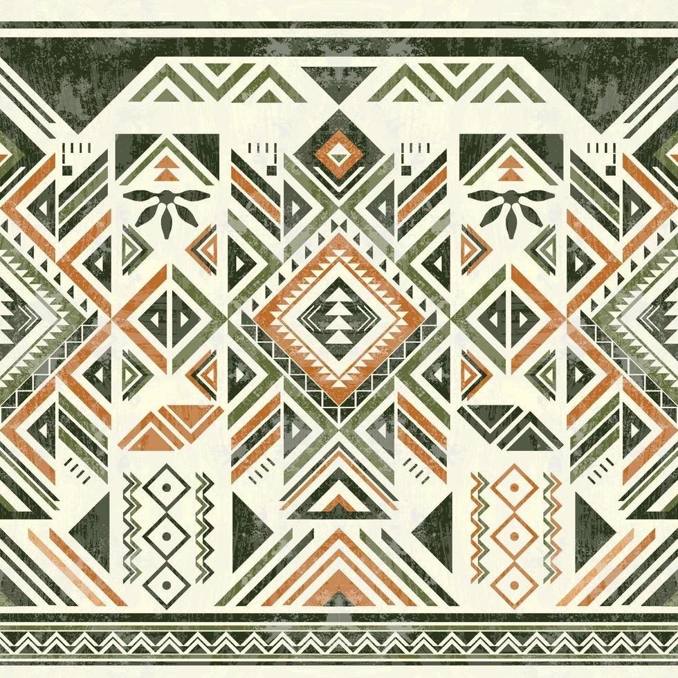 inföding amerikan indisk prydnad mönster geometrisk etnisk textil- textur stam- aztec mönster navajo mexikansk tyg hav vektor