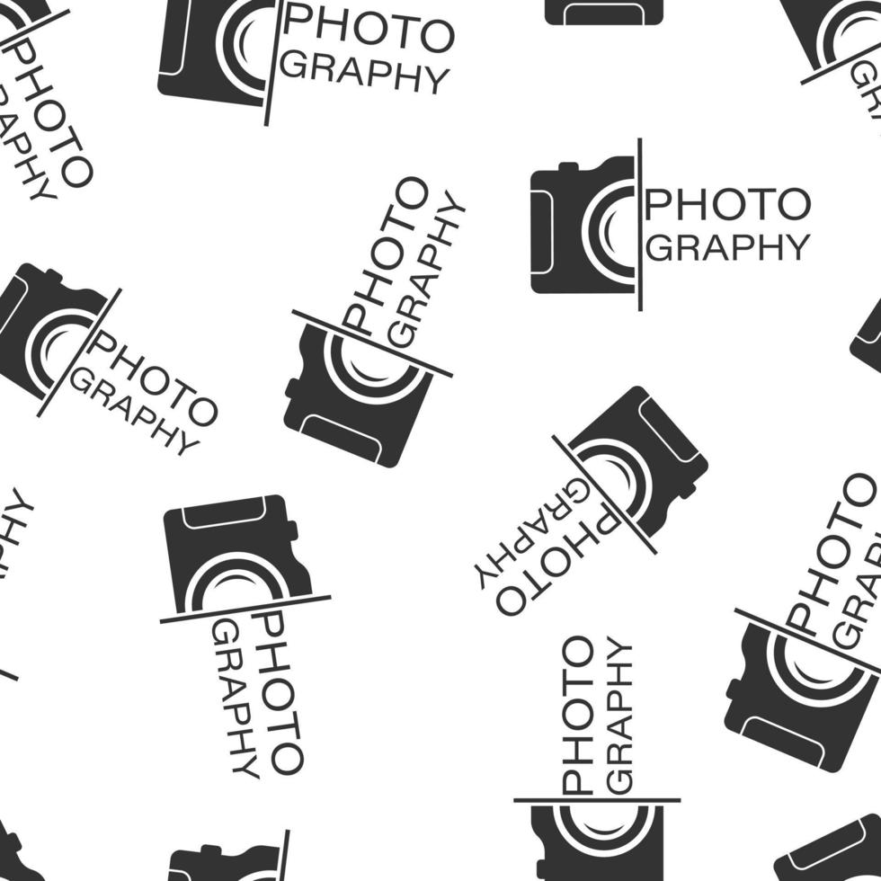 kamera enhet tecken ikon sömlös mönster bakgrund. fotografi vektor illustration på vit isolerat bakgrund. kam Utrustning företag begrepp.