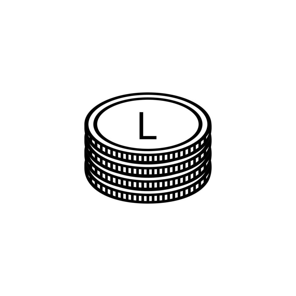 honduras valuta symbol, honduran lempira ikon, hnl tecken. vektor illustration