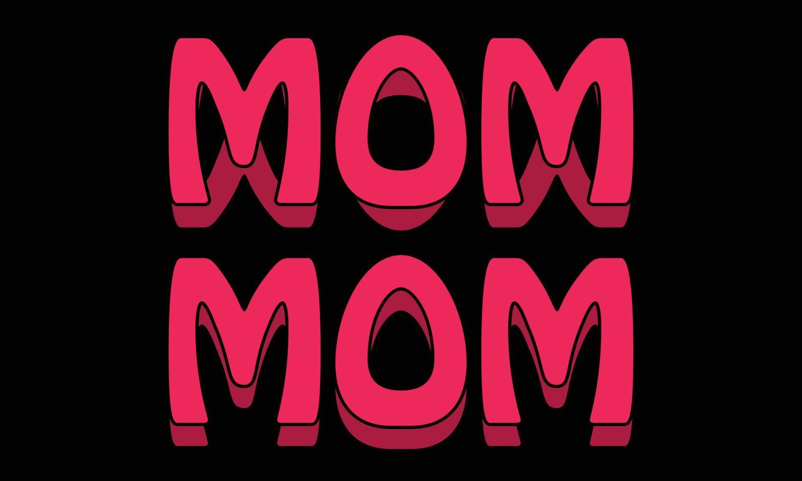 glücklich Mutter Tag, Mamas Tag T-Shirt Design. glücklich Mutter Tag typografisch T-Shirt Design. vektor