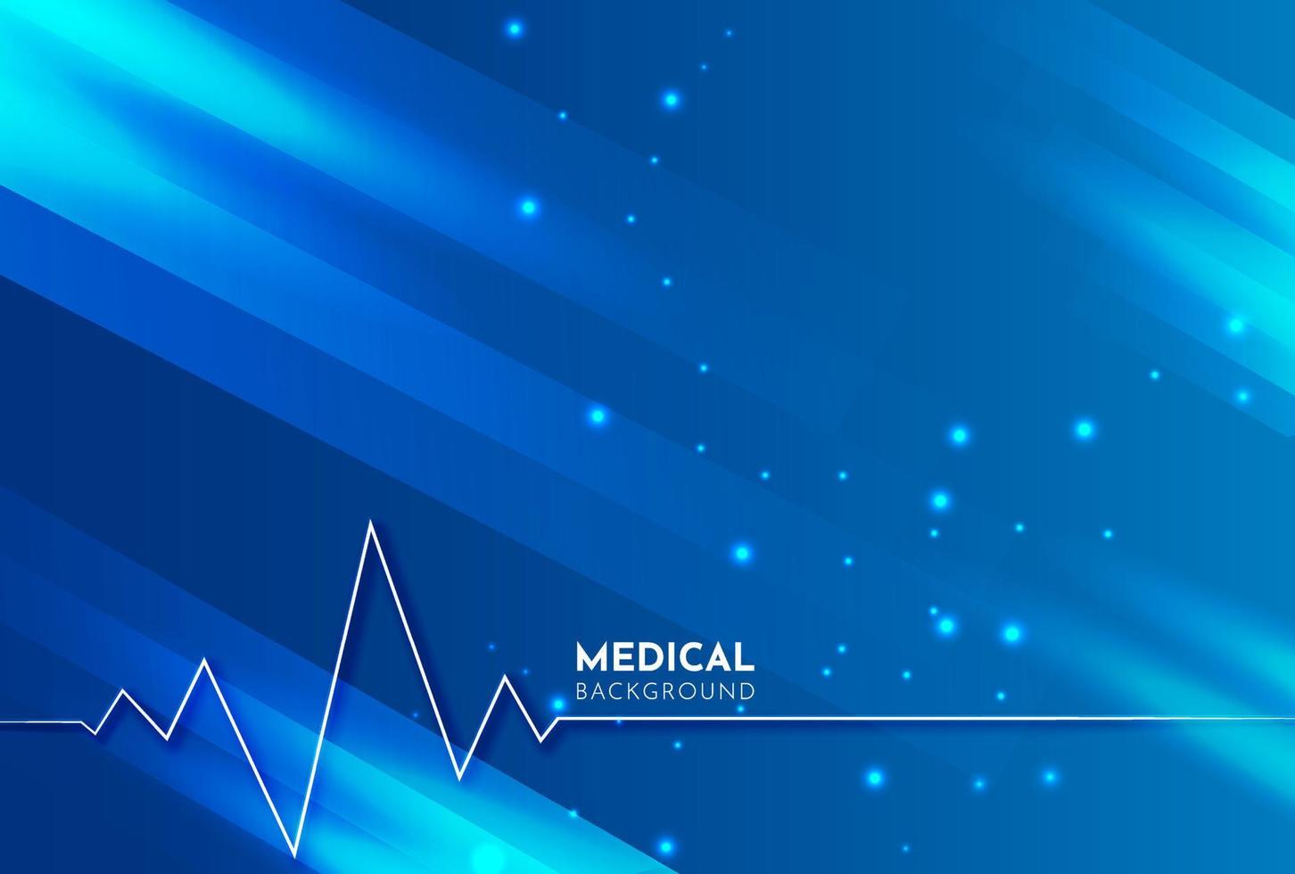 blå medicinsk hälsosam bakgrund vektor. trendig medicinsk bakgrund mall vektor