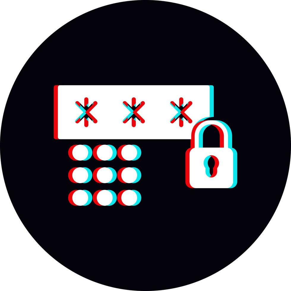 Passcode-Vektorsymbol vektor