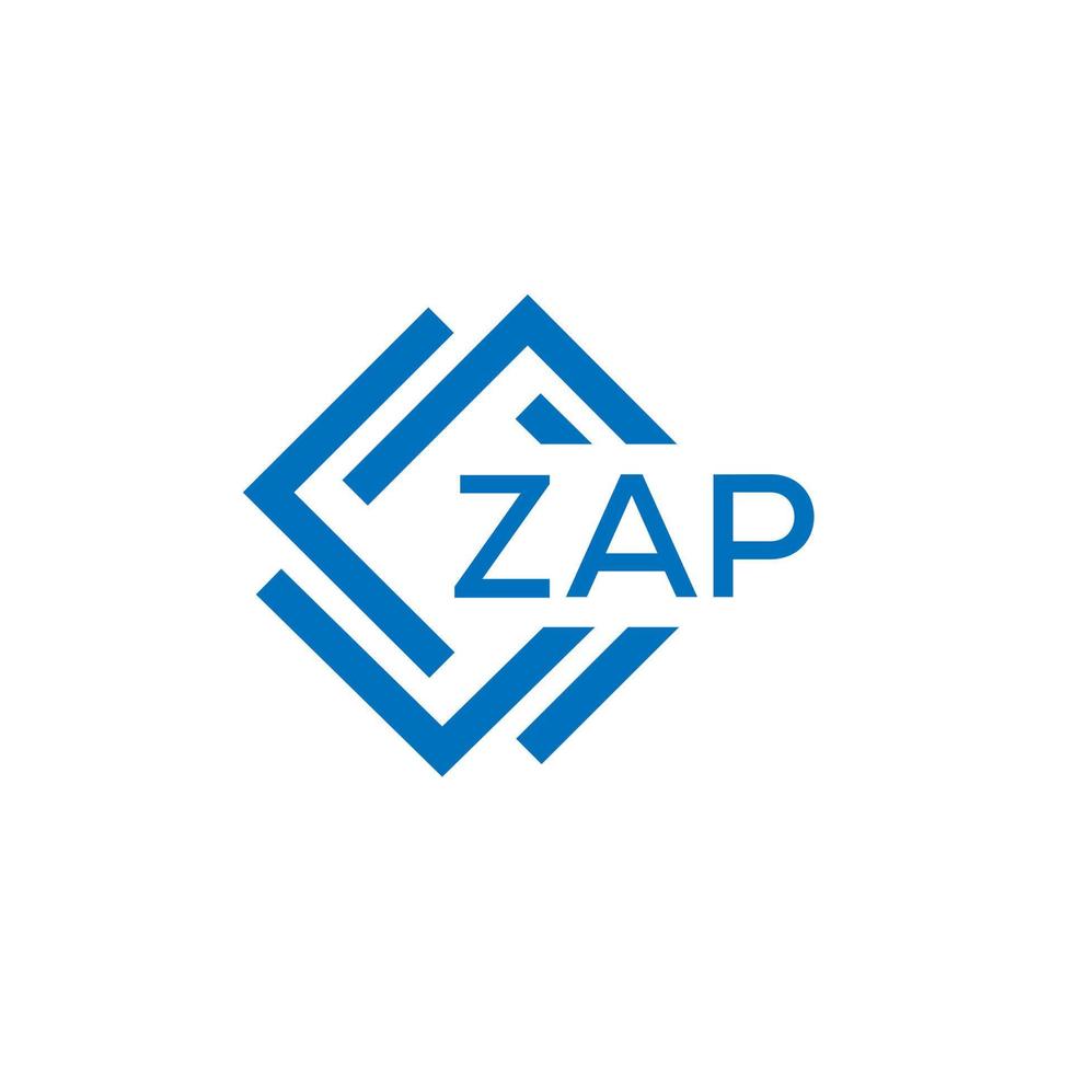 zap Technologie Brief Logo Design auf Weiß Hintergrund. zap kreativ Initialen Technologie Brief Logo Konzept. zap Technologie Brief Design. vektor