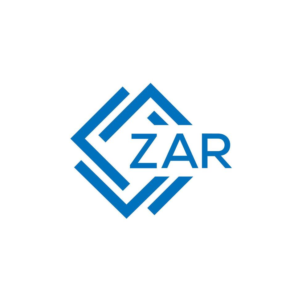 zar teknologi brev logotyp design på vit bakgrund. zar kreativ initialer teknologi brev logotyp begrepp. zar teknologi brev design. vektor